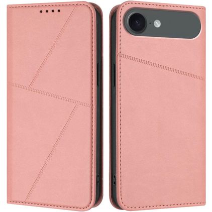 Mobigear Frosted Flip iPhone Air Hoesje Bookcase Portemonnee - Roze