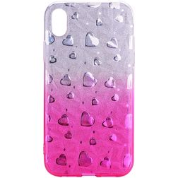 Mobigear Design iPhone XS Max Hoesje Flexibel TPU Backcover - Magenta