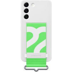 Samsung Strap Samsung Galaxy S22 Siliconen Hoesje Backcover - Wit