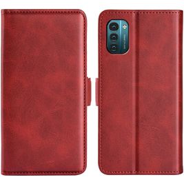 Mobigear Slim Magnet Nokia G21 Hoesje Bookcase Portemonnee - Rood