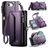 CaseMe C36 iPhone 16e Hoesje Bookcase Portemonnee - Paars