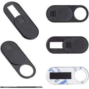 Mobigear Essentials Webcam Cover Privacy Schuifje - Zwart