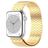 Mobigear London Stalen Apple Watch Bandje Magneetsluiting - 49/46/45/44 mm - Goud
