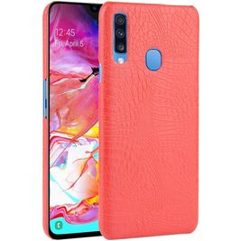 Mobigear Croco Samsung Galaxy A20s Hoesje Hardcase Backcover - Rood