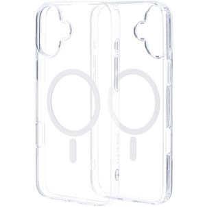 Mobiparts Hardcover Doorzichtig iPhone 16 Plus MagSafe Hoesje Hardcase Backcover - Transparant