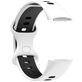 Mobigear Sport Dual Siliconen Fitbit Charge 5 Bandje Druksluiting - Wit / Blauw