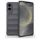 Mobigear Bumpy Samsung Galaxy S25 Edge Hoesje Flexibel TPU Backcover - Grijs