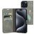 Mobiparts Classic Wallet iPhone 15 Pro Max Hoesje Bookcase Portemonnee - Granite Grey