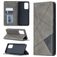 Mobigear Rhombus Magnetic Leather Wallet Case Gray Samsung Galaxy A52 5G