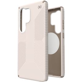 Speck Presidio2 Grip Magnet Samsung Galaxy S25 Ultra MagSafe Hoesje Hardcase Backcover Shockproof - Bleached Bone