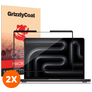 GrizzlyCoat Premium MacBook Pro 16 Inch (2021-2026) Screenprotector Folie - Case Friendly (2-Pack)