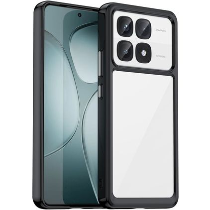 Mobigear Crystal Xiaomi 14T Pro Hoesje Hardcase Backcover - Zwart