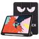 Mobigear Tri-Fold Gel iPad Air 4 (2020) Hoes TPU,Kunstleer Bookcase + Stylus Houder - Do Not Touch