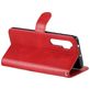 Mobigear Zipper Xiaomi Mi Note 10 Lite Hoesje Bookcase Portemonnee - Rood