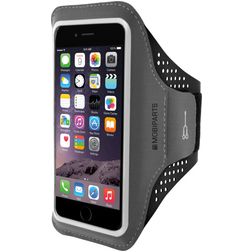 Mobiparts Comfort Fit Telefoonhouder Hardlopen iPhone 8 Plus Sport Hoesje Neopreen Sportarmband - Zwart