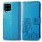 Mobigear Clover Samsung Galaxy A22 5G Hoesje Bookcase Portemonnee - Blauw