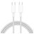 Mobigear 100W USB-C naar USB-C Kabel 3 Meter - Wit