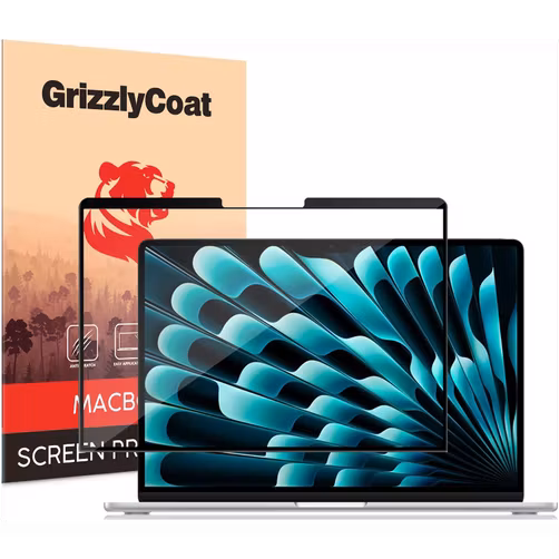 GrizzlyCoat Premium MacBook Air 13 Inch (2022-2026) Screenprotector Folie - Case Friendly