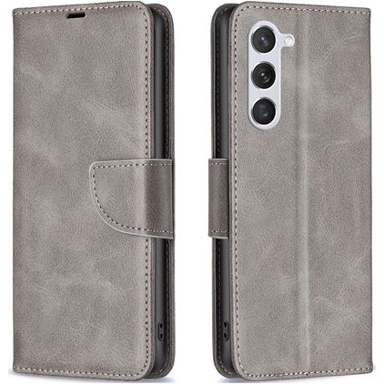 Mobigear Excellent Samsung Galaxy S23 Hoesje Bookcase Portemonnee - Grijs
