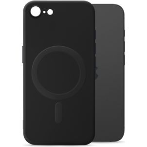 My Style Protective Flex iPhone SE (2022) MagSafe Hoesje Flexibel TPU Backcover - Zwart