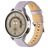 Mobigear Stitched Leren Smartwatch Bandje Gespsluiting - Universeel 22 mm connector - Paars