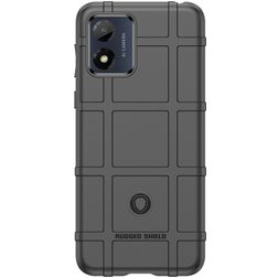 Mobigear Rugged Shield Motorola Moto E13 Hoesje Flexibel TPU Backcover Shockproof - Zwart