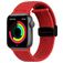 Mobigear Braided Mag Nylon Apple Watch Bandje Magneetsluiting - 42/41/40/38 mm - Rood