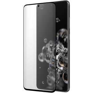 Mobiparts Curved Samsung Galaxy S20 Ultra Glazen Screenprotector - Case Friendly - Zwart
