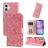Mobigear Sunflower iPhone 17 Hoesje Bookcase Portemonnee - Roze