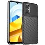 Mobigear Groove POCO M5 Hoesje Flexibel TPU Backcover - Zwart