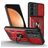 Mobigear Armor Ring Cam Slide Samsung Galaxy S25 FE Hoesje Hardcase Backcover Shockproof met Ringhouder en Camera Slider - Rood