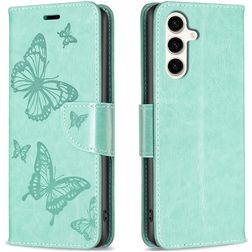 Mobigear Butterfly Samsung Galaxy S23 FE Hoesje Bookcase Portemonnee - Groen