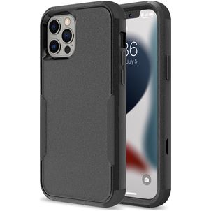 Mobigear Ultra Tough iPhone 14 Pro Hoesje Hardcase Backcover Shockproof - Zwart