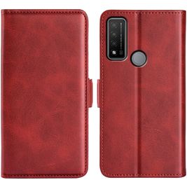 Mobigear Slim Magnet TCL 20 R 5G Hoesje Bookcase Portemonnee - Rood