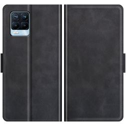 Mobigear Slim Magnet Realme 8 Hoesje Bookcase Portemonnee - Zwart