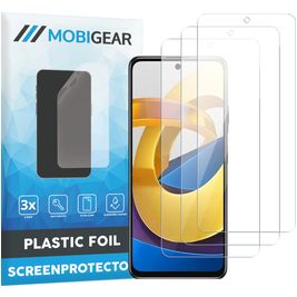 Mobigear POCO M4 Pro 5G Screenprotector Folie - Case Friendly (3-Pack)