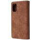 Mobigear Zipper Samsung Galaxy A41 Hoesje Bookcase Portemonnee - Bruin