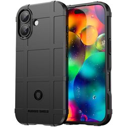 Mobigear Rugged Shield iPhone 17 Hoesje Flexibel TPU Backcover Shockproof - Zwart