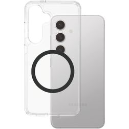 CARE by PanzerGlass Flagship Samsung Galaxy S25 MagSafe Hoesje Hardcase Backcover - Transparant / Zwart