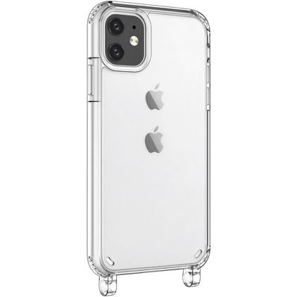 Mobigear Mix & Match Doorzichtig iPhone 11 Flexibel TPU Hoesje met koord - Transparant