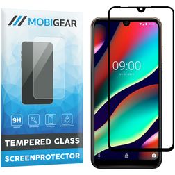 Mobigear Premium Wiko View 3 Pro Glazen Screenprotector - Case Friendly - Zwart
