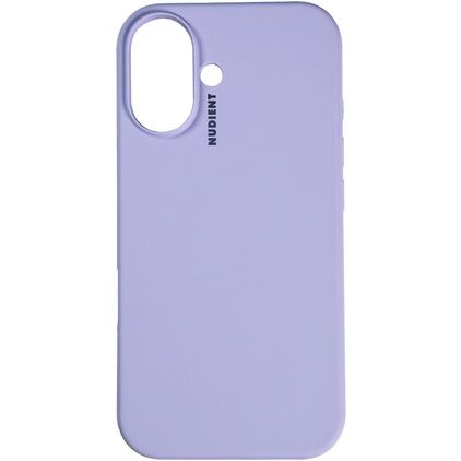 Nudient Base iPhone 16 Plus Siliconen Hoesje Backcover - Soft Purple
