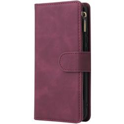 Mobigear Zipper Huawei P40 Pro Hoesje Bookcase Portemonnee - Rood