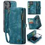 Caseme 008 iPhone 16 Plus Hoesje Uitneembare 2in1 Bookcase Portemonnee - Blauw