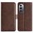 Mobigear Slim Magnet Motorola Edge X30 Hoesje Bookcase Portemonnee - Bruin