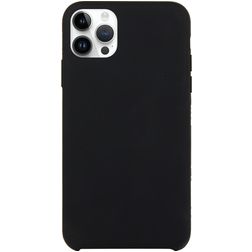 Mobigear Rubber Touch iPhone 15 Pro Max Siliconen Hoesje Backcover - Zwart