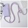 Mobigear Lanyard Card iPhone 15 Pro Max Siliconen Hoesje met koord en Pasjeshouder - Paars