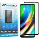 Mobigear Premium Motorola Moto G9 Plus Glazen Screenprotector - Case Friendly - Zwart
