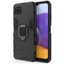 Mobigear Armor Ring Samsung Galaxy A22 5G Hoesje Hardcase Backcover Shockproof met Ringhouder - Zwart