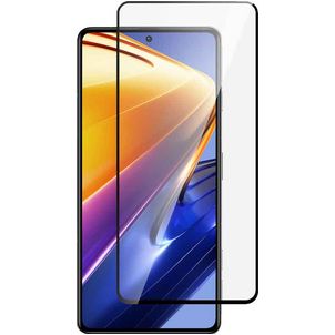 Mobigear Premium POCO F4 GT Glazen Screenprotector - Case Friendly - Zwart